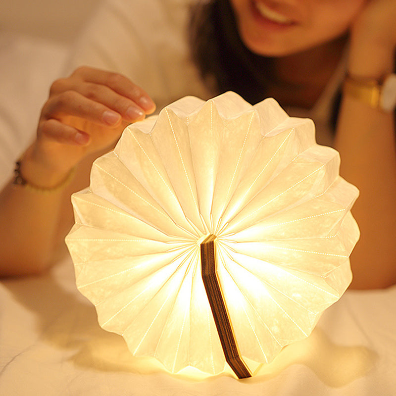 USB rechargeable wooden lamp lifestyle shot